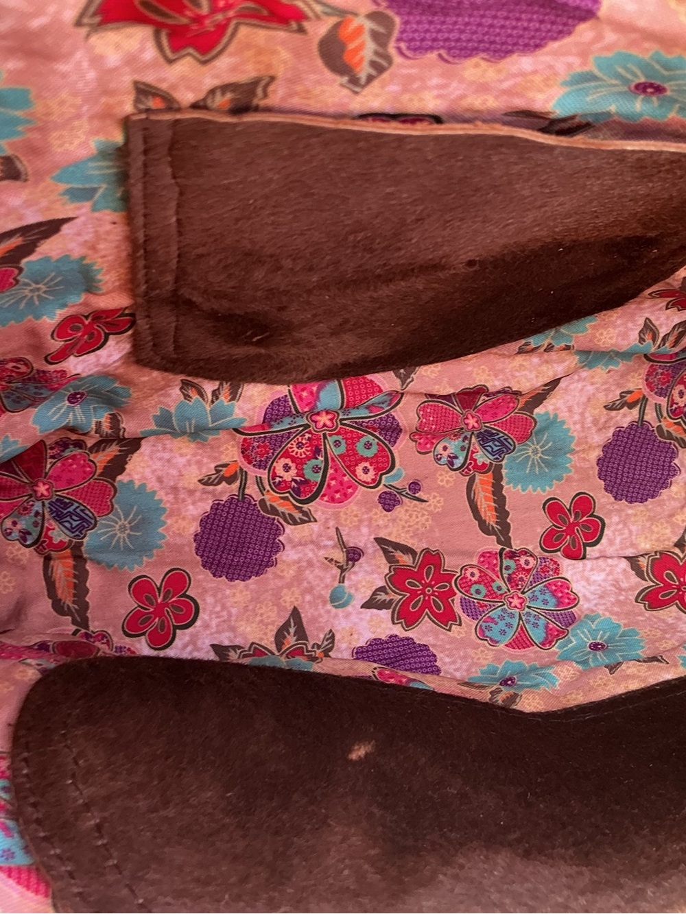 Tooled Leather Floral Tote Bag | Vintage Western Boho Shoulder Bag/ Double Sided - Picture 12 of 13